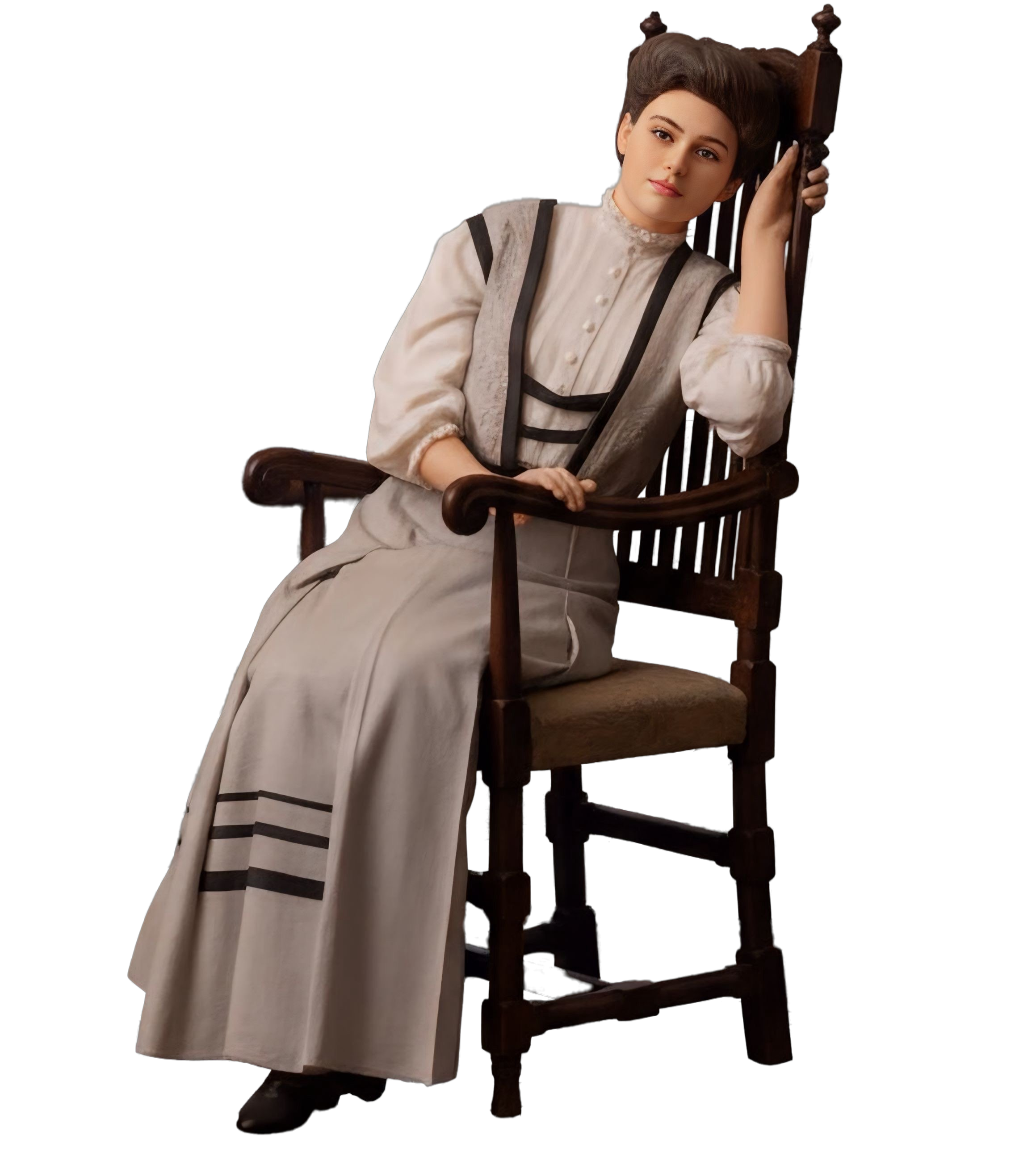 Jensine Johnson in an AI-generated 3D figure
